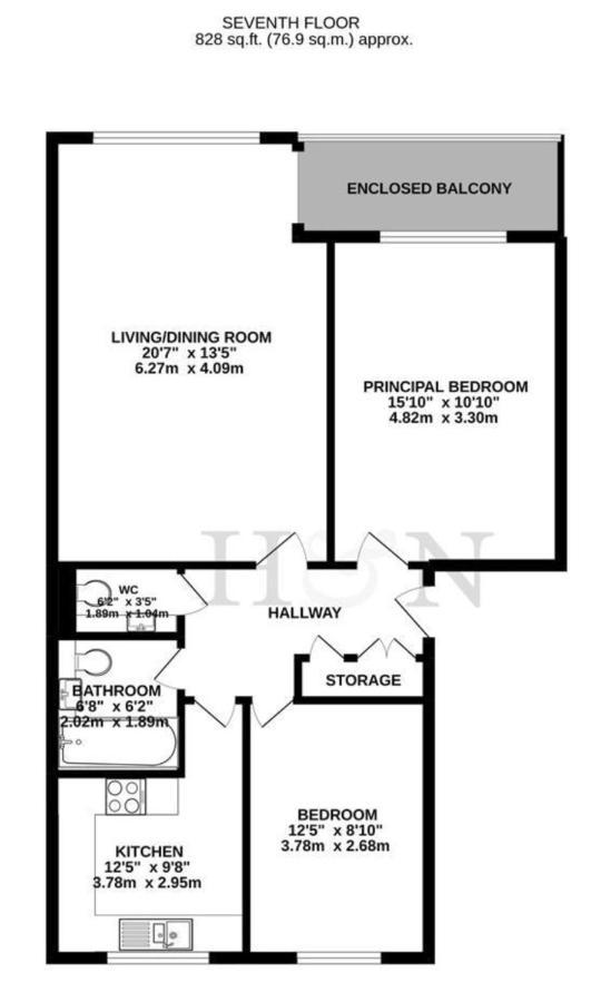 Apartmán Seascape With Outstanding Sea Views Hove Exteriér fotografie